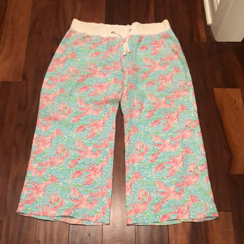 Lilly Pulitzer Lobstah Roll beach pants, size XL